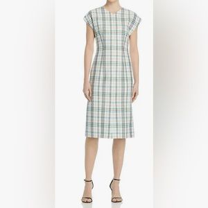 Hugo Boss Daela Plaid Dress NWT US 0